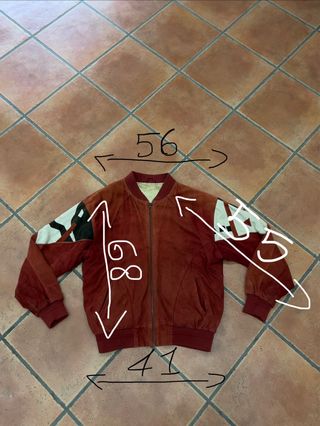 Giacca Bomber Pelle Marrone