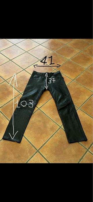 Pantaloni in pelle Daytona neri