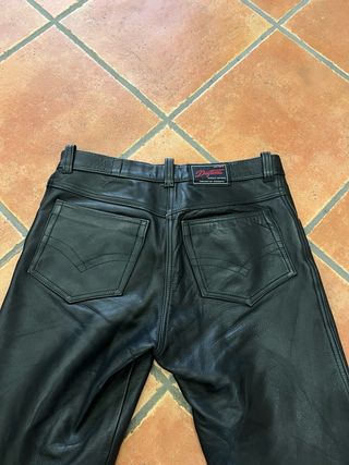 Pantaloni in pelle Daytona neri