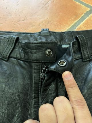 Pantaloni in pelle Daytona neri