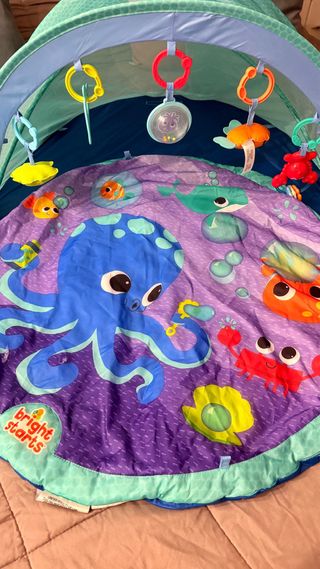 Capota playa bebé actividades