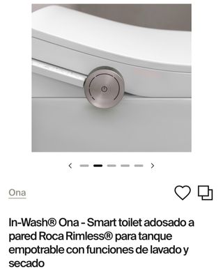 In-Wash Ona Smart Toilet Roca Rimless