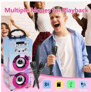 BLACK FRIDAY!! Altavoz Karaoke Dynasonic Azul y Ro