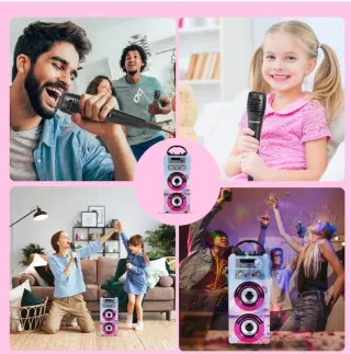 BLACK FRIDAY!! Altavoz Karaoke Dynasonic Azul y Ro