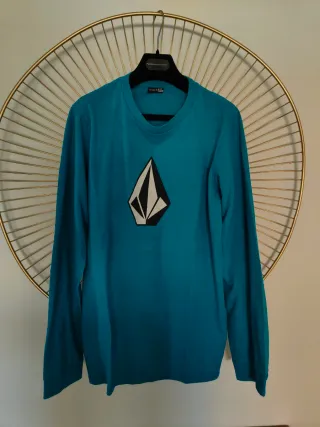 Camiseta Volcom Iconic Stone Teal. Talla M.