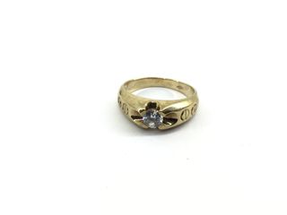 anillo oro 9k con piedra