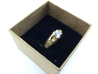 anillo oro 9k con piedra