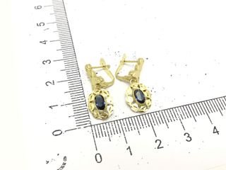 pendientes oro 18k con piedra con circonita