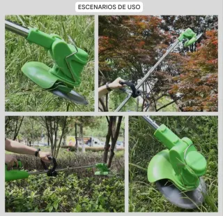 Desbrozadora Eléctrica Recargable (2 Baterías)