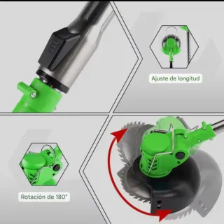 Desbrozadora Eléctrica Recargable (2 Baterías)