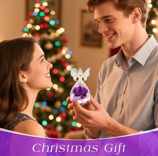 NUEVA Rosa Eterna Ángel Campana Regalo Mujer