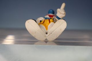 Figura PVC. Pitufo payaso. Los Pitufos .