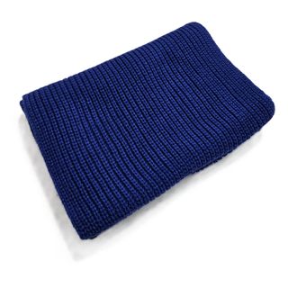 Bufanda de punto azul grande invierno