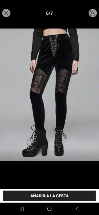 Leggings Okkult Samt S