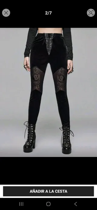 Leggings Okkult Samt S