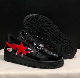 Zapatillas BAPE Negras y Rojas