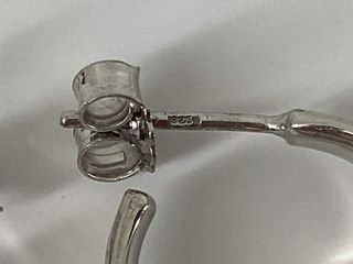 pendientes plata 925mm