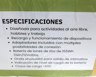Bateria Portatil Fuente Alimentación Bresser NUEVA