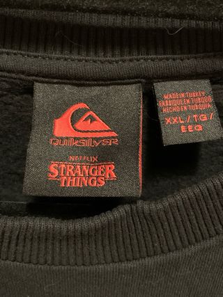 Sudadera Quiksilver x Stranger Things Negra