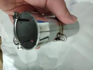 Escape de moto em aço inoxidável