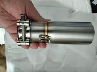 Escape de moto em aço inoxidável