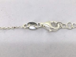 collar plata 925mm con piedra con circonita, 21 3cm