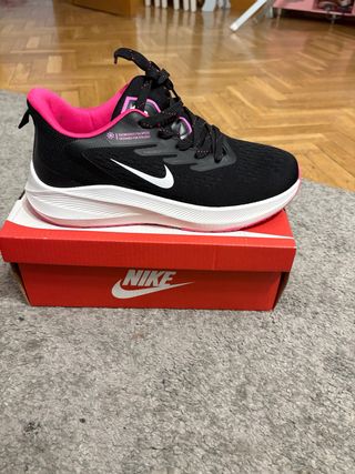 Zapatillas Nike Mujer Correr Negras Rosas