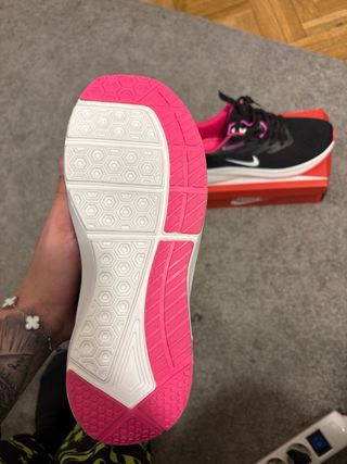 Zapatillas Nike Mujer Correr Negras Rosas