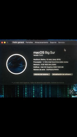 MacBook Apple Plata 12” año 2015