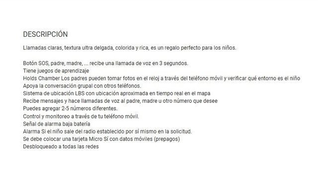 Smartwatch Niños Llamadas/Ubicación