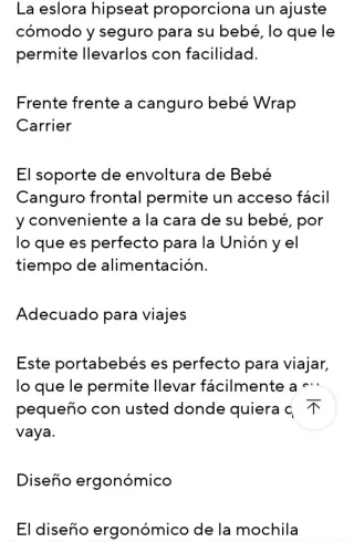 Mochila Portabebés Rosa