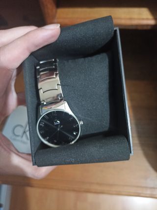 Reloj Calvin Klein Negro y Plateado