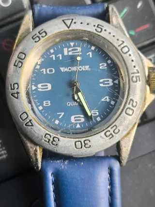 Reloj Monroe Azul y Plateado