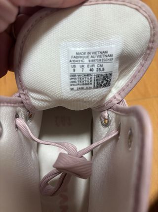 Converse plataforma rosas