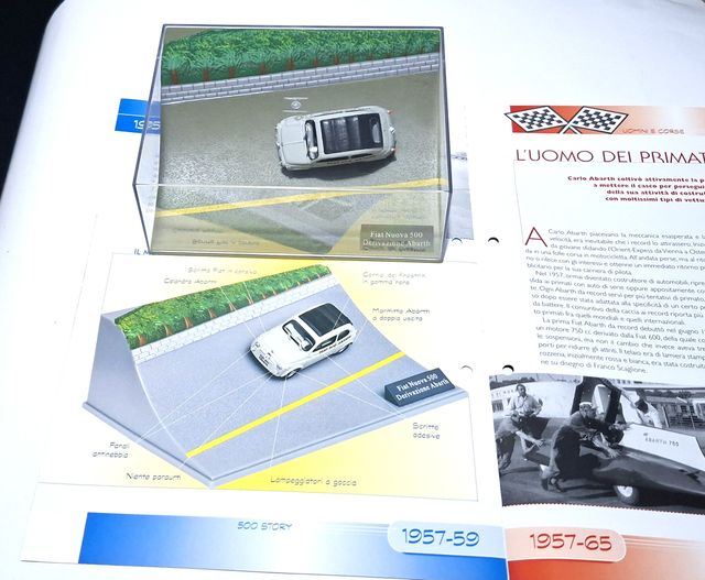 Modellino Fiat 500 Abarth sc.1:43