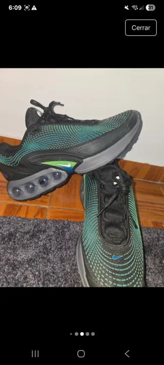 Zapatilla Nike Hombre Negra y Verde