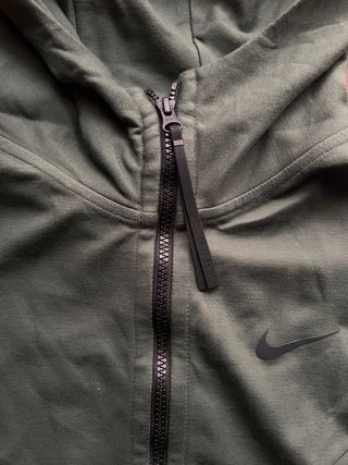 Felpa Nike con cappuccio zip verde taglia S