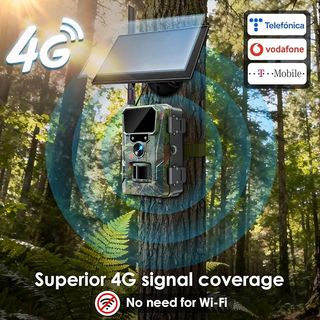 WOLFANG WTO7 Cámara Caza 4G 48MP 2K 5200mAh