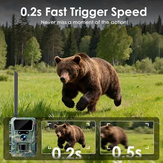 WOLFANG WTO7 Cámara Caza 4G 48MP 2K 5200mAh