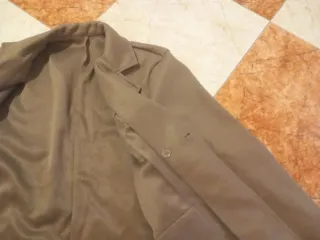 Abrigo largo hombre beige