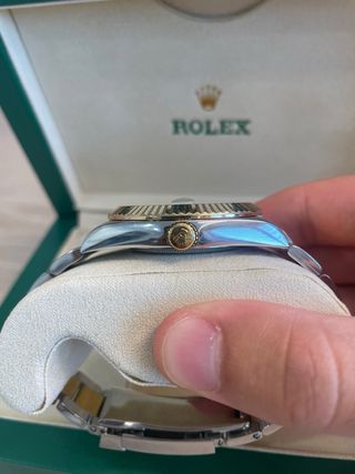 Seiko Mod DateJust Plateado y Dorado