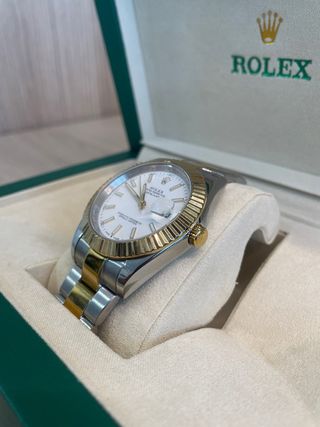Seiko Mod DateJust Plateado y Dorado