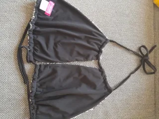 Top lentejuelas plateadas  fiesta