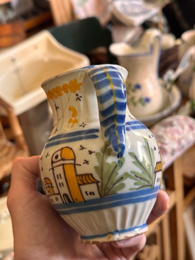 Jarra antigua Talavera de la Reina