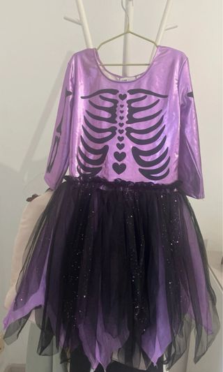 Disfraz esqueleto H&M niña morado