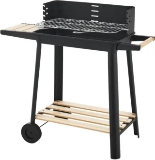 Barbecue Portatile a Carbonella Carrello BBQ
