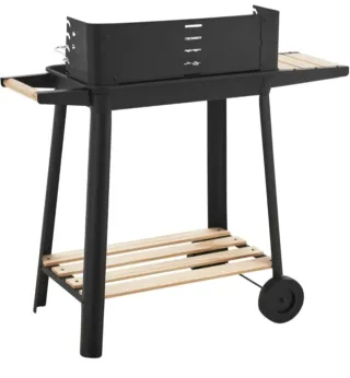 Barbecue Portatile a Carbonella Carrello BBQ