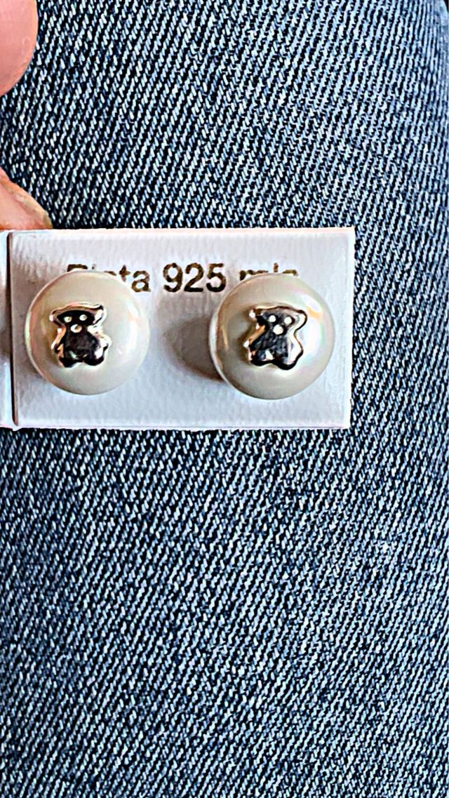 Brincos Urso 8mm Prata 925