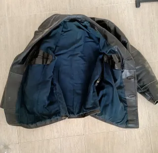 Chaqueta Cuero Vintage Talla L