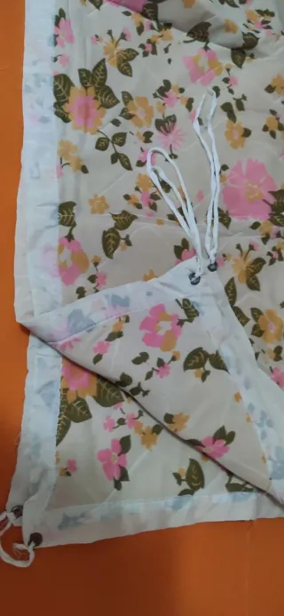 Coprirete matrimoniale vintage floreale